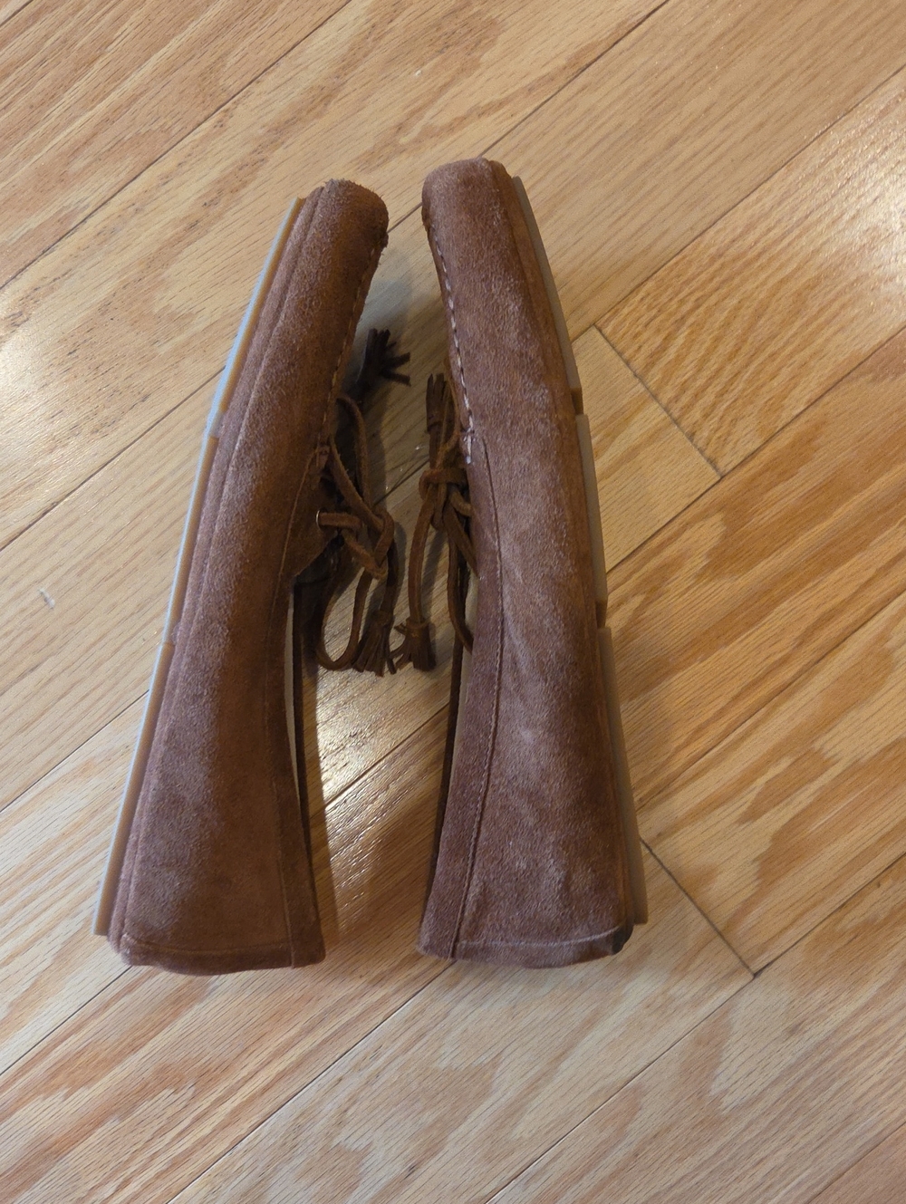 J. Crew Suede Driving Loafers In English Saddle - Picture 7 of 15